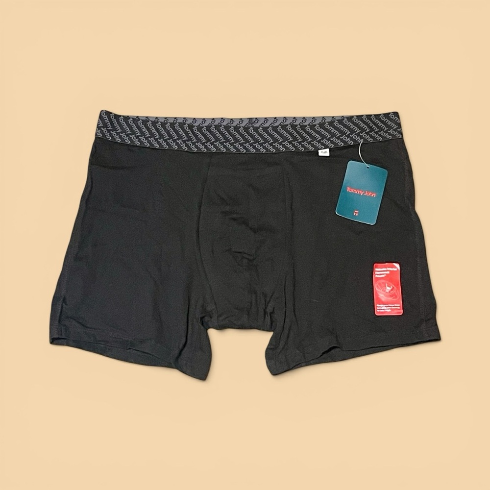 New Men’s black Tommy John cotton basics hammock pouch boxers